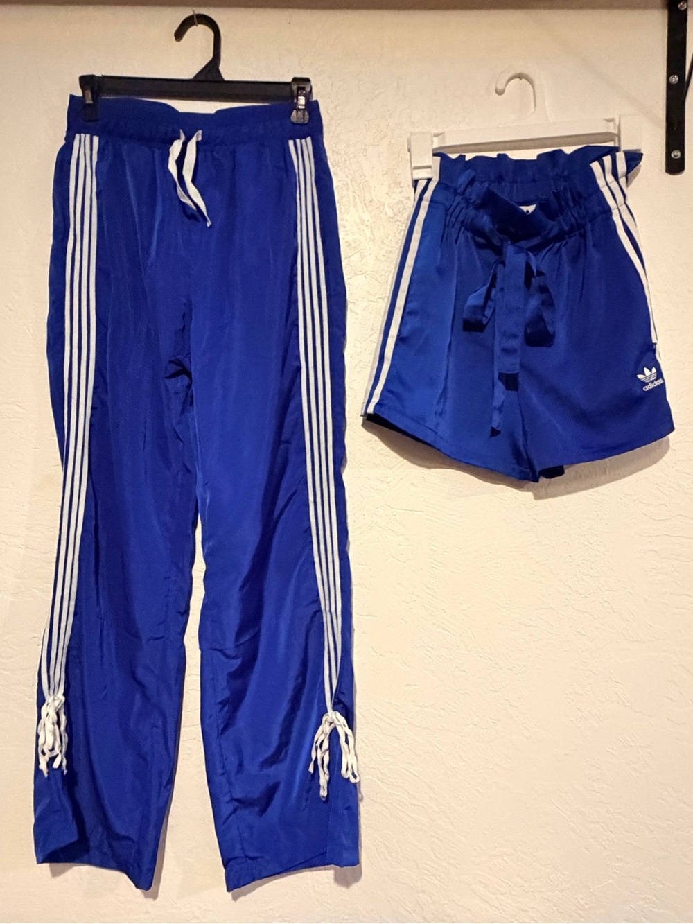 adidas & Jolie and Joy . Royal Blue Track Pants and Shorts Set